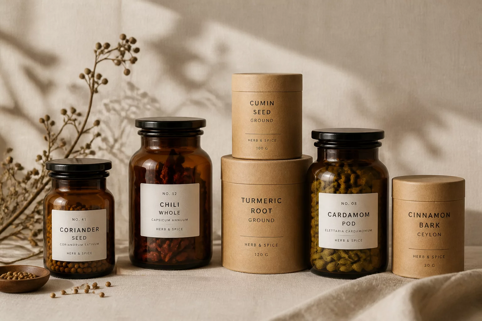 Eco-conscious biodegradable pantry packaging by SoulFeastbron